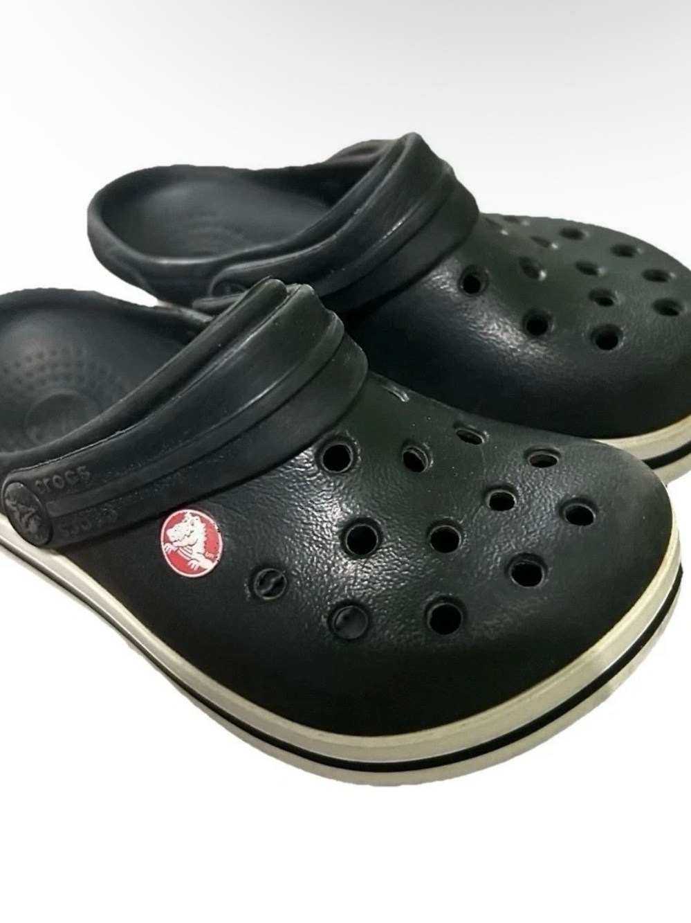 Toddler Crocs Black Clogs Size 6 7